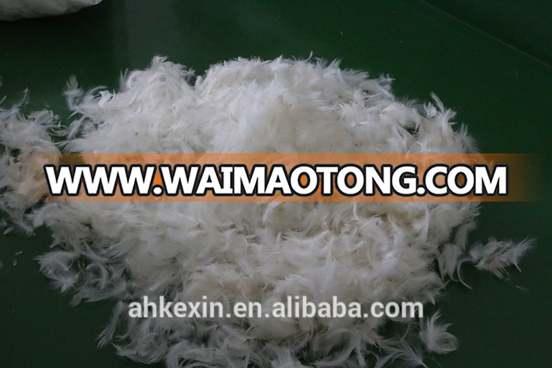 Washed bulk 10% duck down and 90% duck feather material wholesale