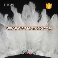 FF0085 wholesale bulk white goose feathers fringe trimming